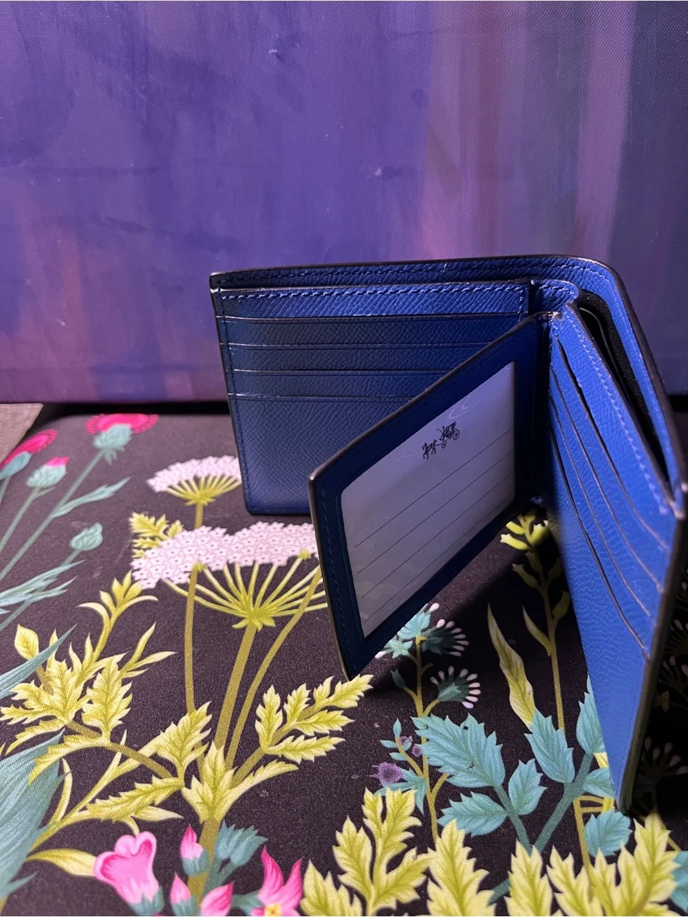 Coach Sport Blue 3 in 1 Bifold Wallet